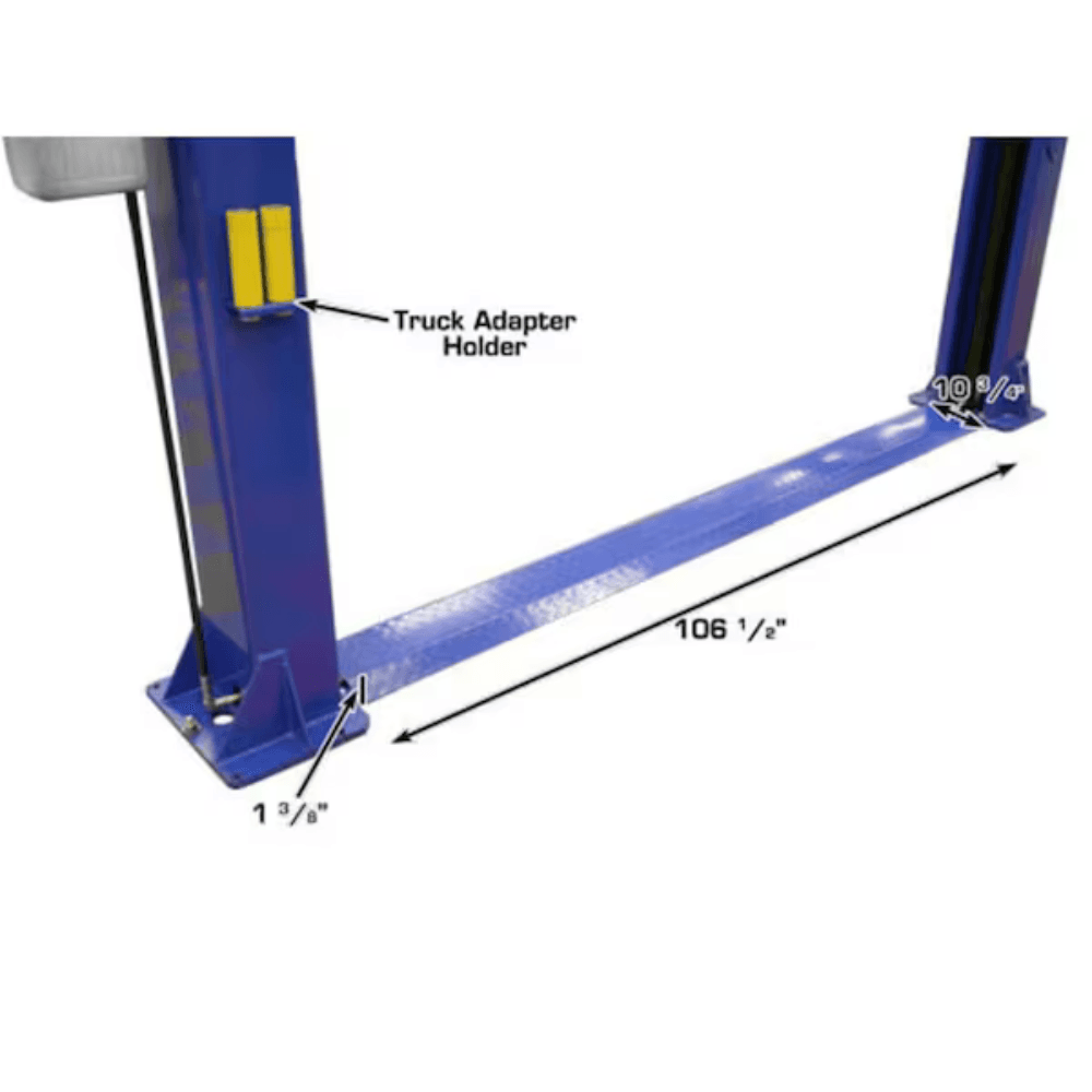 Atlas 9KBPX 4082.3 kg Baseplate 2 Post Car Lift