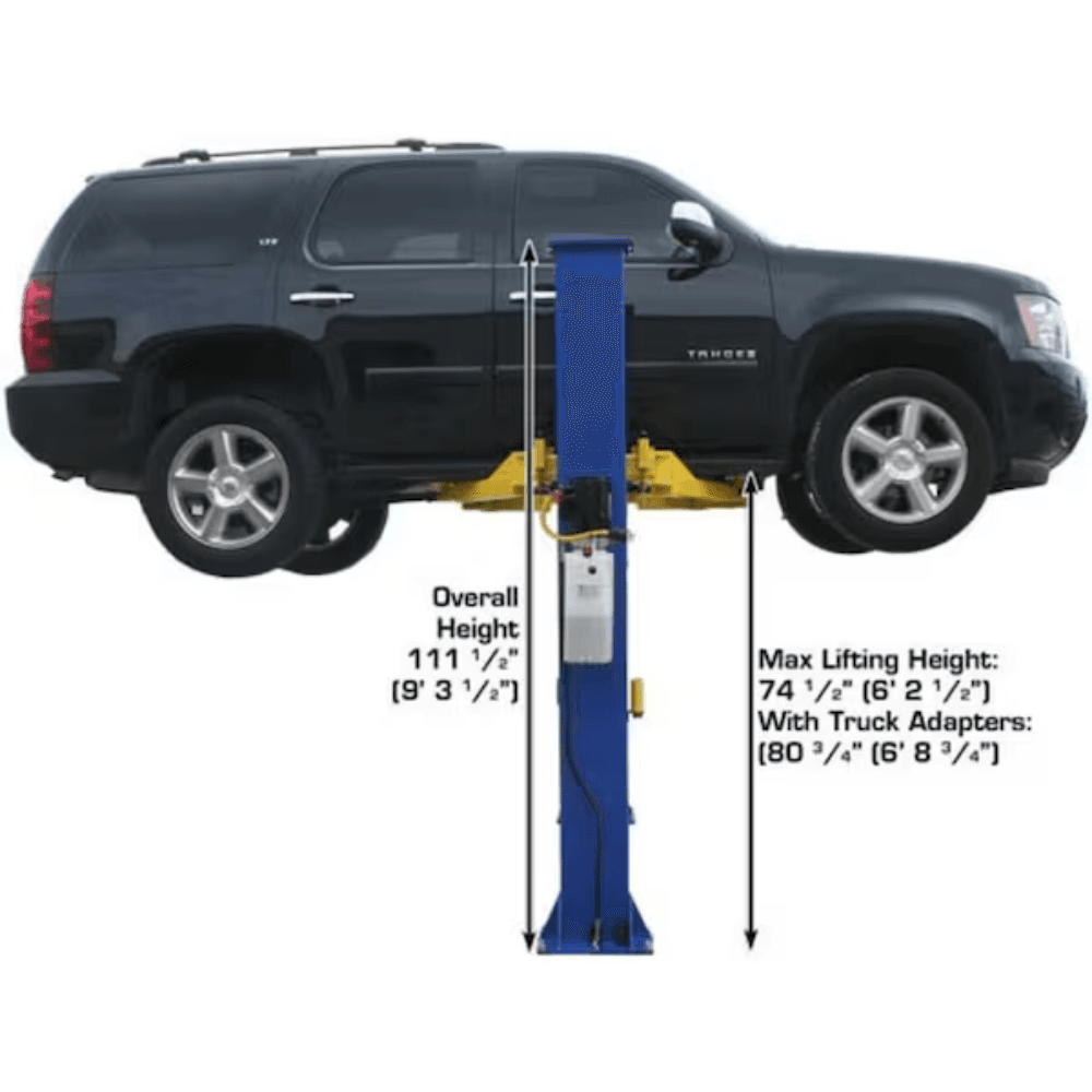 Atlas 9KBPX 4082.3 kg Baseplate 2 Post Car Lift