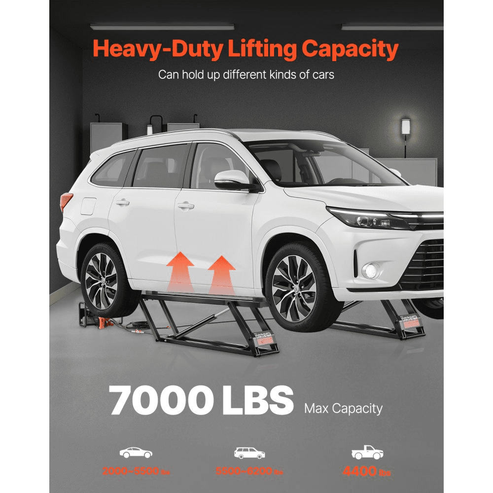3175.1 kg Adjustable Hydraulic Car Lift with Remote Control