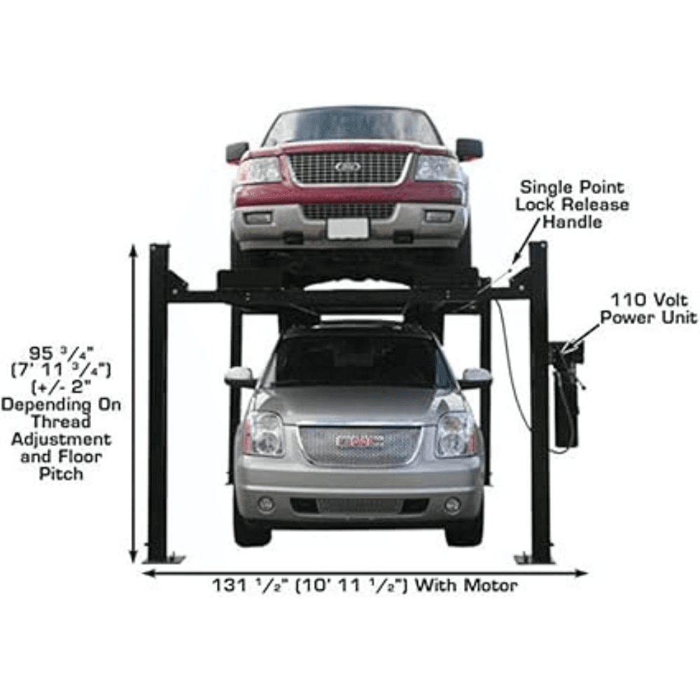 Atlas PRO9000 4082.3 kg 4-Post Car Lift