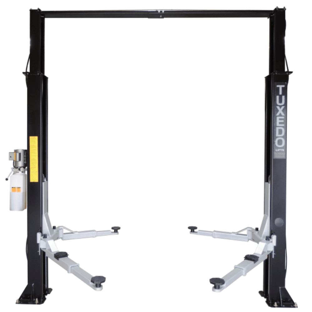 4082.3 kg Asymmetric Clear Floor 2 Post Car Lift