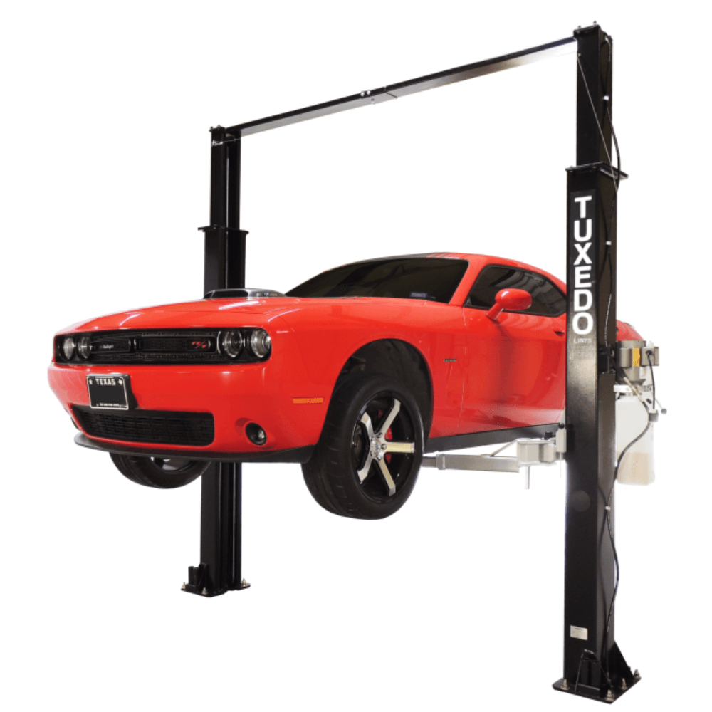 4082.3 kg Asymmetric Clear Floor 2 Post Car Lift