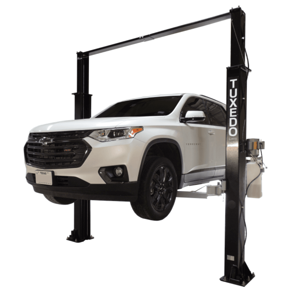 4082.3 kg Asymmetric Clear Floor 2 Post Car Lift