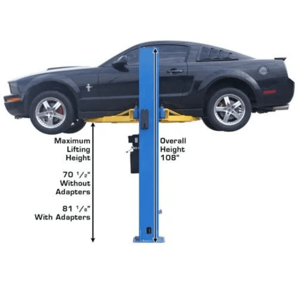 Atlas BP8000 3628.7 kg Baseplate 2 Post Car Lift