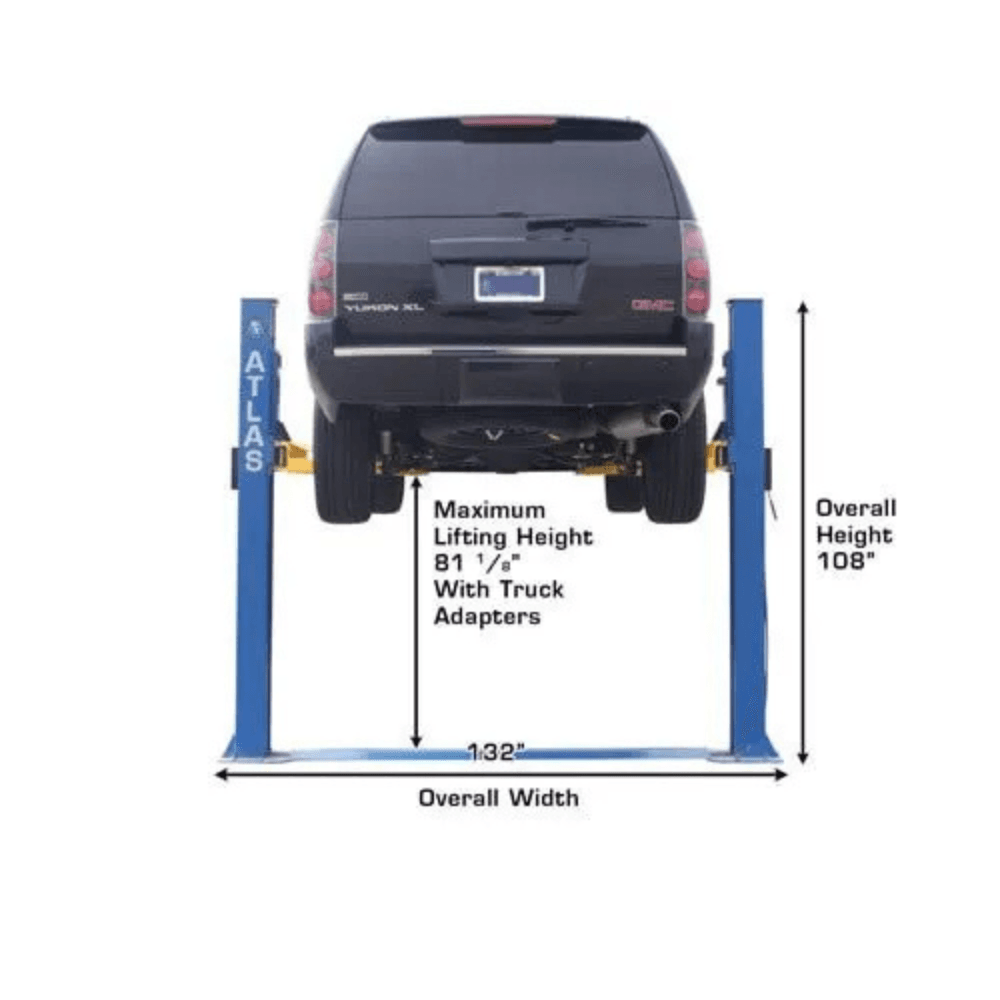 Atlas BP8000 3628.7 kg Baseplate 2 Post Car Lift