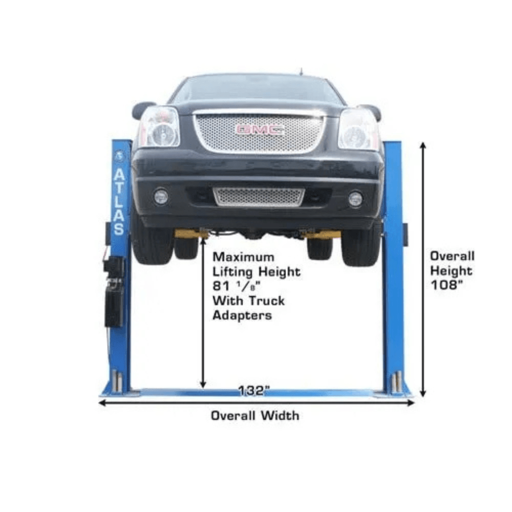 Atlas BP8000 3628.7 kg Baseplate 2 Post Car Lift