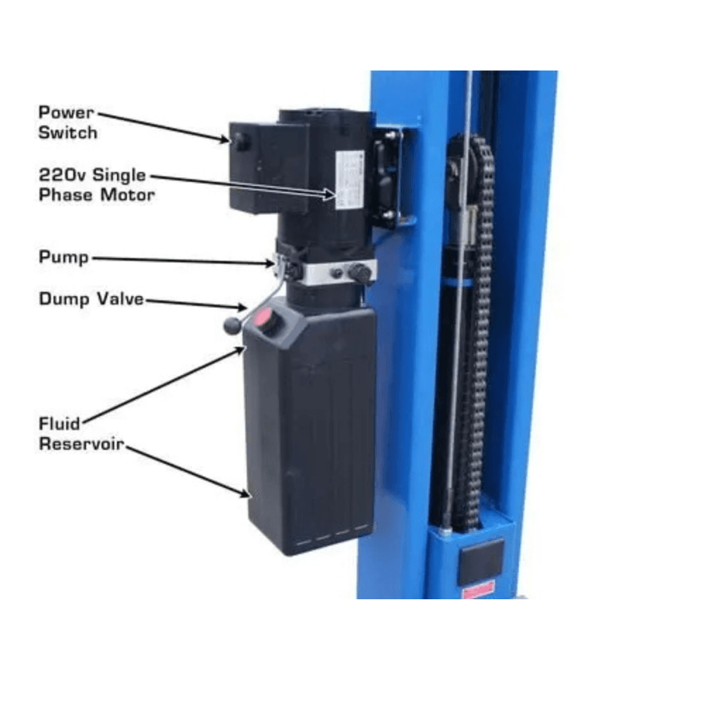Atlas BP8000 3628.7 kg Baseplate 2 Post Car Lift