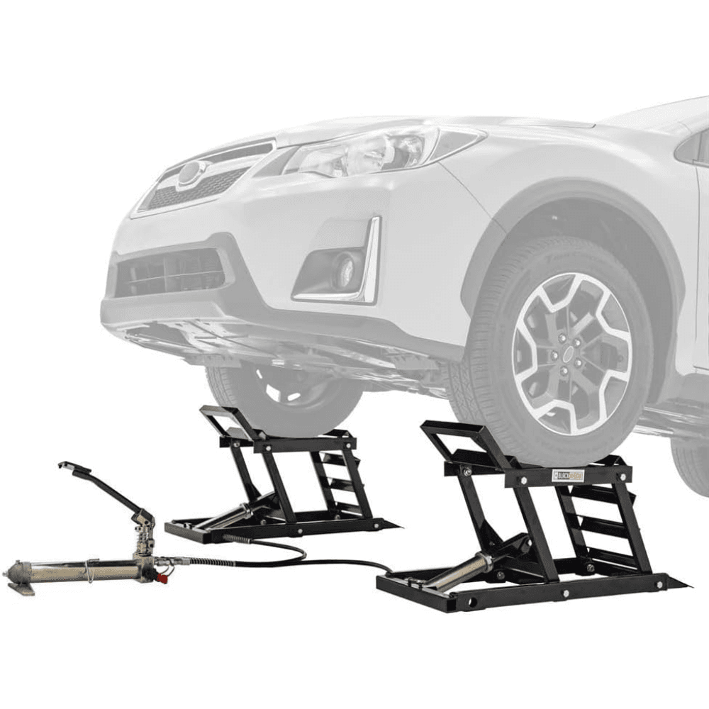 Black Widow 1360.8 kg Hydraulic Underbody Car Lift with Ramp