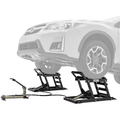 Black Widow 1360.8 kg Hydraulic Underbody Car Lift with Ramp