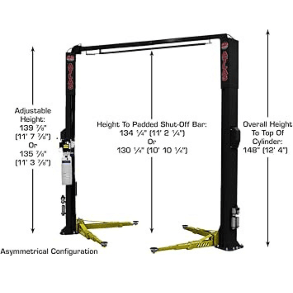 Atlas PVL-10 4535.9 kg 2 Post Car Lift