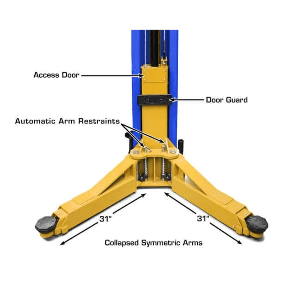 Atlas PVL-12 5443.1 kg Overhead 2 Post Car Lift