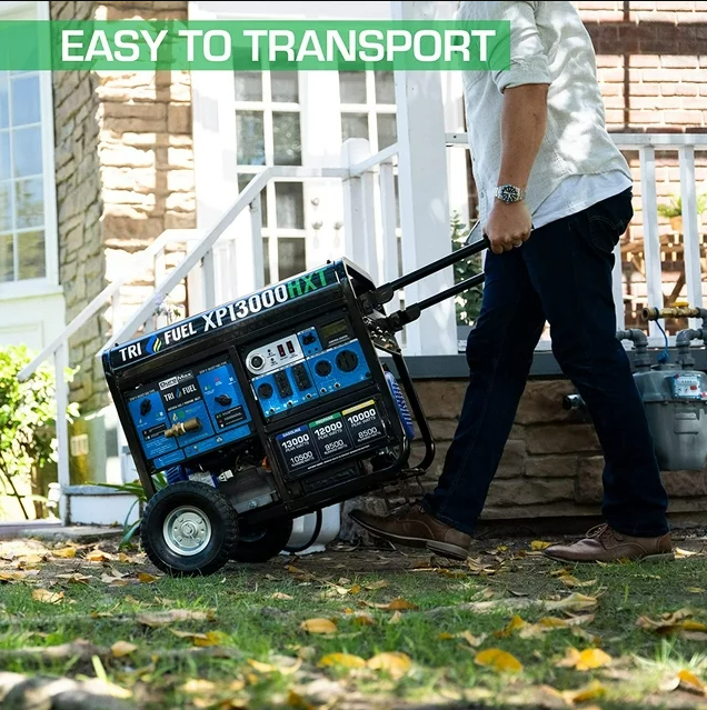 DuroMax XP13000HXT 13000 Watt Tri-Fuel Portable Generator