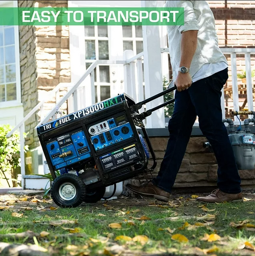 DuroMax XP13000HXT 13000 Watt Tri-Fuel Portable Generator