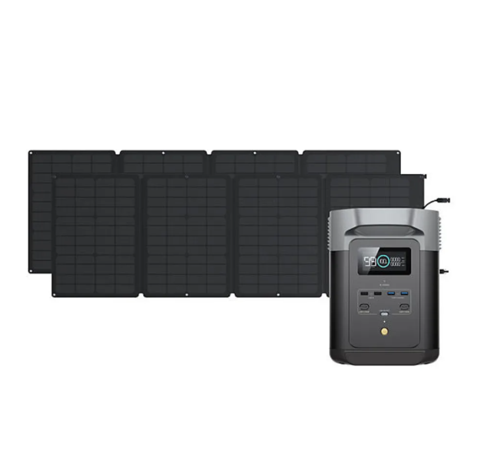 EcoFlow DELTA 2 950 Power Station with 2pcs 110W Solar Panel