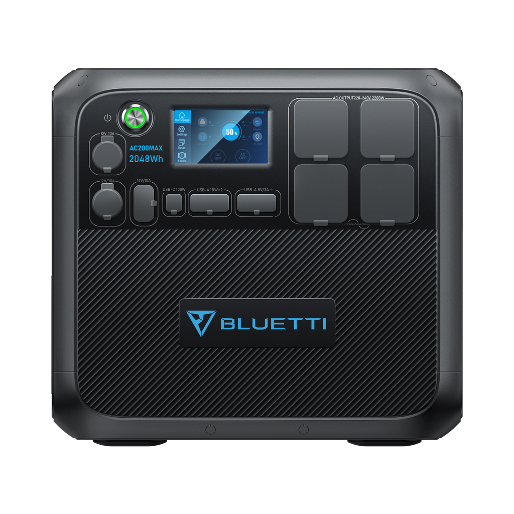 Bluetti AC200MAX 2200W Solar Generator with 350W Solar Panel
