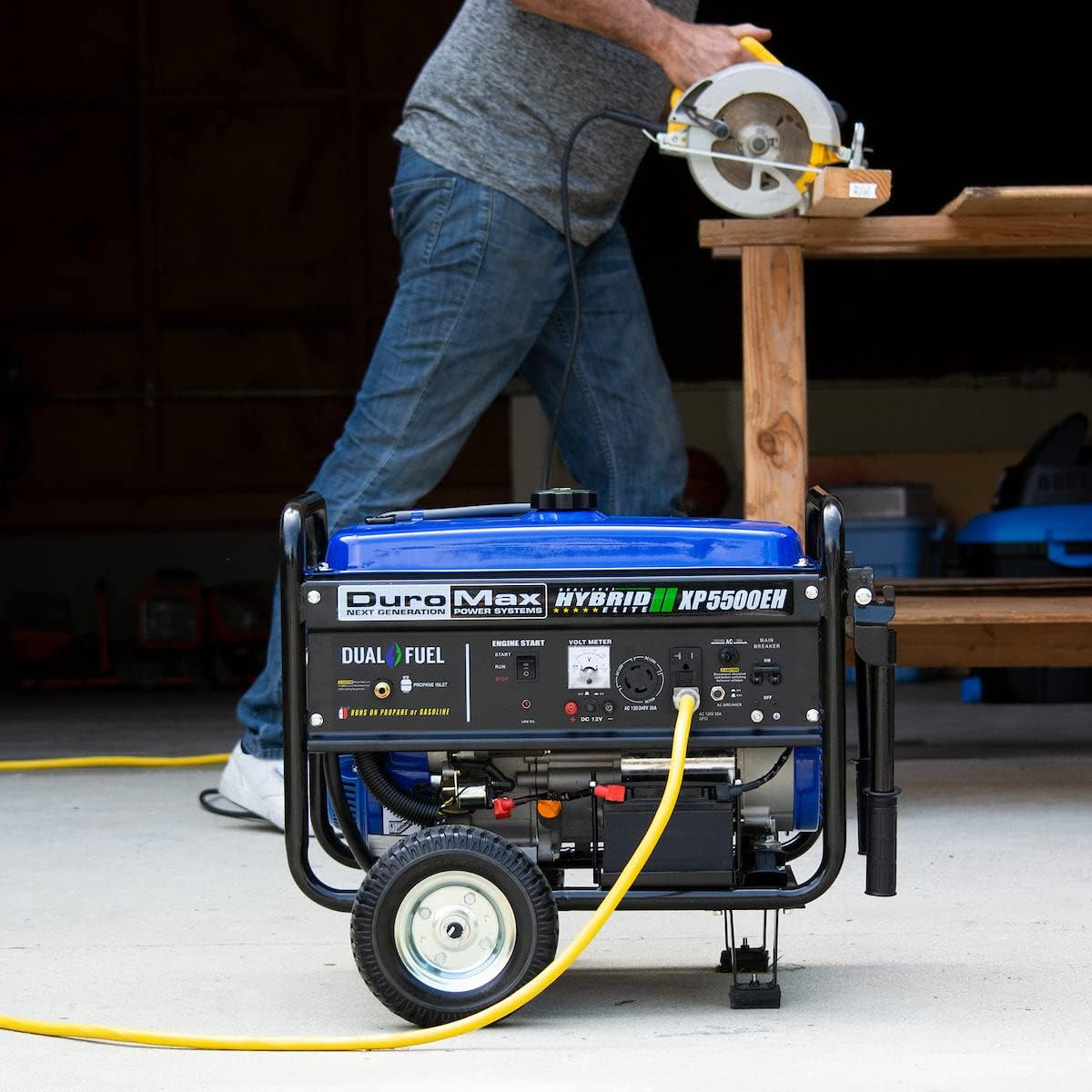 DuroMax XP5500EH 5500 Watt Dual-Fuel Portable Generator